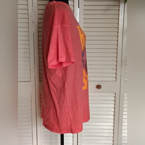 American Eagle Rolling Stones Pink Graphic Oversized Tee Size S – Like New - Picture 6 of 7